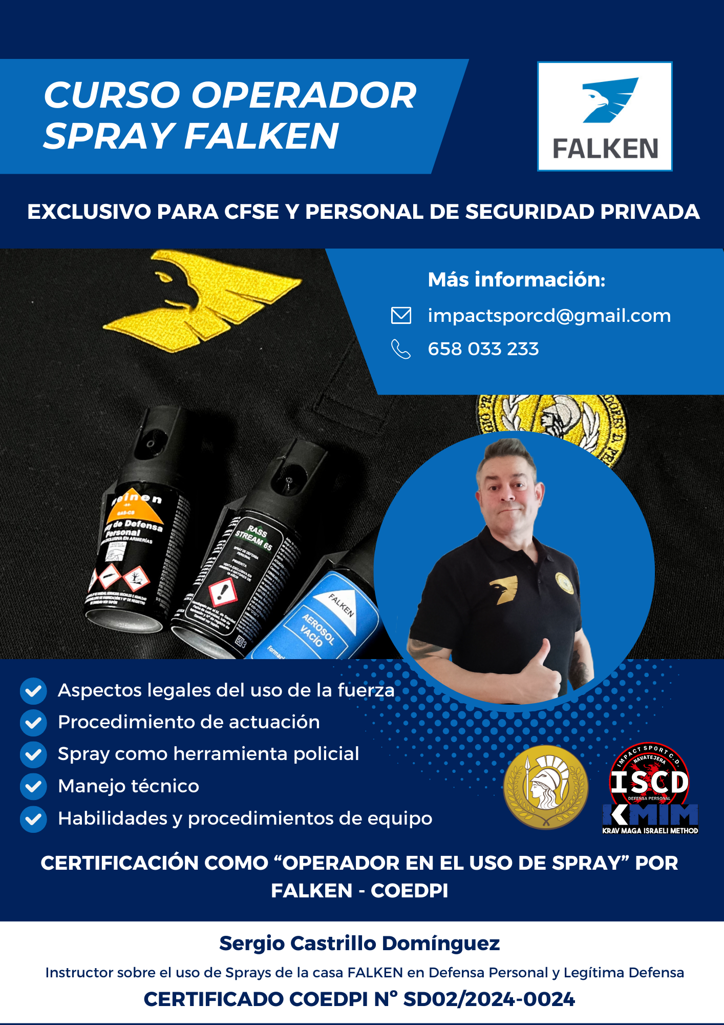 CURSO OPERADOR SPRAY FALKEN
